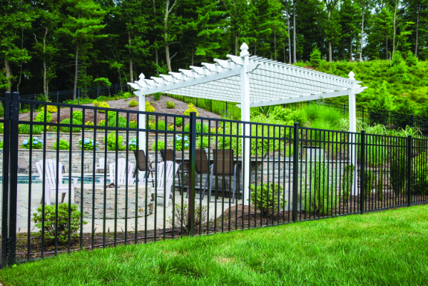 picture of aluminum fencing in salt lake city by haven yard fencing