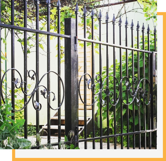 picture of wrought iron gate in provo utah