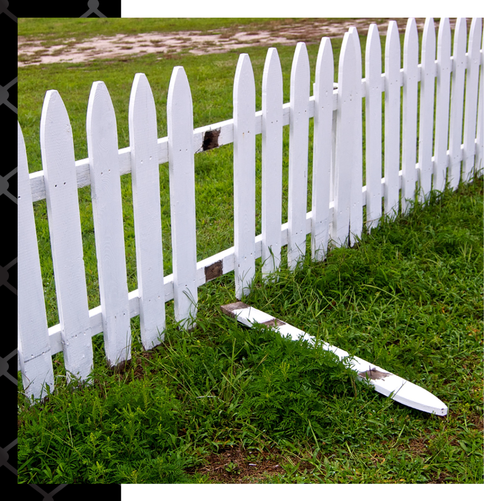 which fence with picket missing
