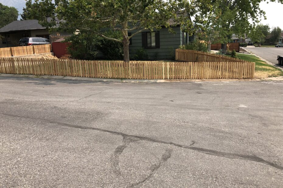 Custom 3' high wood fence